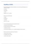 Nutrition HOSA 202 Review | Questions with 100% Correct Answers | Verified|49 Pages