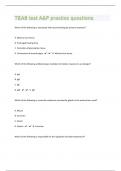 TEAS test A&P 70 practice questions With Answers