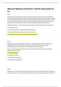 Maternal-Newborn & Women's Health Study Guide Ch. 13