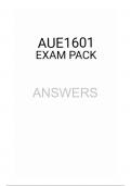 AUE1601 EXAM PACK