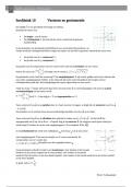 Samenvatting vectoren en goniometrie, Wiskunde B, 5 vwo