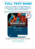 Test Bank - McCance & Huether’s Pathophysiology The Biologic Basis for Disease in Adults and Children 9th Edition By Julia Rogers