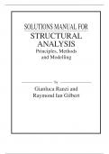 Solutions Manual Structural Analysis, Principles, Methods and Modelling by Gianluca Ranzi, Raymond Ian Gilbert