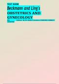 BEST REVIEW TEST BANK Beckmann and Ling's OBSTETRICS AND GYNECOLOGY 8th Edition By Dr. Robert Casanova VERIFIED CORRECT  ANSWERS