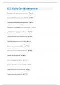 ICC Soils Certification test | Questions with 100 % correct Answers | Verified