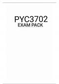 PYC3702 EXAM PACK