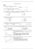 Multiple choice questions - Applied Natural Sciences