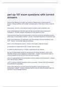 peri op 101 exam questions with correct answers