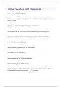 NETA 114 Practice test questions With Answers