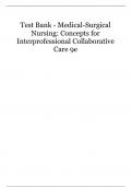 Test Bank - Medical-Surgical  Nursing: Concepts for  Interprofessional Collaborative  Care 9e