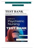 Test Bank for Keltner’s Psychiatric Nursing, 9th Edition by Debbie Steele |Chapter 1-36 | Updated Version A+