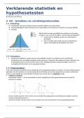 Verklarende statistiek en hypothesetesten 