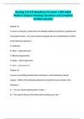 Nursing 114 ATI Questions for Exam 1 (RN Adult Medical Surgical Nursing) Questions and Complete Verified Solution