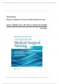 Test Bank for Brunner & Suddarth-s Textbook of Medical-Surgical Nursing, 15th Edition (Hinkle, 2022), All Chapters