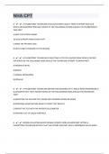 NHA CPT 96 QUESTIONS AND ANSWERS