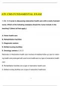 ATI: CMS FUNDAMENTAL EXAM 2024