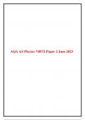 AQA AS Physics 7407/2 Paper 2 June 2023  