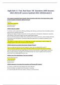 Agile Safe 5.1 Test, Real Exam 150 Questions AND Answers 2022-2023| All Lessons Updated 2022-2023|Graded A 1.If a program repeatedly shows separate Feature branches rather than a true System Demo, which practice should be reviewed to address the issue? Te