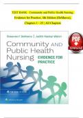 TEST BANK - Community and Public Health Nursing: Evidence for Practice 4th Edition by DeMarco & Walsh, All 25 Chapters Covered, Verified Latest Edition