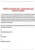 NREMT Paramedic Prep – 200 Questions and Answers (Verified) 