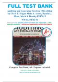 Test Bank For Auditing And Assurance Services, 17th Edition by Alvin A Arens