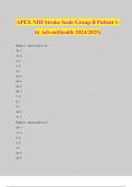 APEX NIH Stroke Scale Group B Patient 1- 6( AdventHealth 2024/2025)