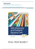 Test Bank For Safe Maternity & Pediatric Nursing Care Second Edition by Luanne Linnard-Palmer, Gloria Haile Coats||ISBN NO:10,0803697341||ISBN NO:13,978-0803697348||All Chapters||Complete Guide A+