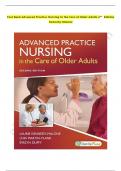 Test bank advanced practice nursing in the care of older adults 2nd edition kennedy malone 2023-2024 Latest Update