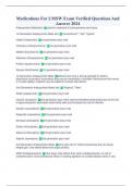 Medications For LMSW Exam Verified Questions And Answer 2024