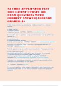 NJ CORE APPLICATOR TEST 2024 LATEST UPDATE 100 EXAM QUESTIONS WITH CORRECT ANSWER|ALREADY GRADED A+