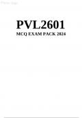 Pvl2601 mcq exam pack 2024