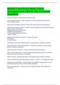 BIO202 Final Exam Study Guide (StraighterLine A&P II) with Complete Solutions