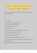 Firefighter 1 Final Test 2024(Scored 100%)/Study guide for Firefighter 1 final exam