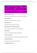 RBT Exam Prep 100%  VERIFIED ANSWERS  GUARANTEED PASS