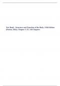 Test Bank - Structure and Function of the Body, 15th Edition (Patton, 2024), Chapter 1-22 | All Chapters