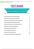 ALL; Illinois Cosmetology State Board| Cosmetology State Board Illinois| Cosmetology Illinois Law| Questions (Answered) 100% Correct 2024