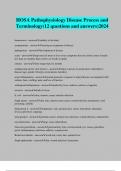 HOSA Pathophysiology Disease Process and Terminology(12 questions and answers)2024