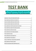 ALL; Texas cosmetology Exams Questions| All Solved 100% Correct With Verified Answers