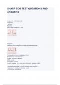 SHARP ECG TEST QUESTIONS AND ANSWERS