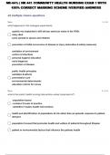 NR-442: | NR 442 COMMUNITY HEALTH NURSING WEEK 1 QUESTIONS WITH 100% CORRECT  /VERIFIED ANSWERS