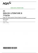 AQA 2023 AS ENGLISH LITERATURE B 7716/1A Paper 1A  Mark scheme