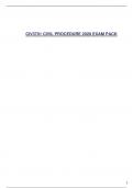 CIV3701 CIVIL PROCEDURE 2020 EXAM PACK