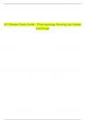 ATI Retake Study Guide - Pharmacology Nursing Lab Values and Drugs