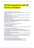 IATRA Questions with All Correct Answers