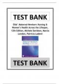 Test Bank: Olds’ Maternal-Newborn Nursing & Women’s Health Across the Lifespan, 12th Edition, Michele Davidson, Marcia London, Patricia Ladewig | Complete Guide 2022/23