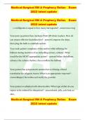 Medical-Surgical RN A Prophecy Relias Exam 2022 latest update Medical-Surgical RN A Prophecy Relias Exam 2022 latest update Medical-Surgical RN A Prophecy Relias Exam 2022 latest update