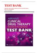 Test bank for abrams clinical drug therapy rationales for nursing practice 12th edition geralyn frandsen 2023-2024 Latest Update