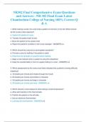 NR302 Final Comprehensive Exam Questions  and Answers - NR 302 Final Exam Latest  Chamberlain College of Nursing 100% Correct Q  & A