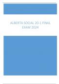 Alberta Social 20-1 Final Exam 2024