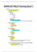 NURS 201 PALS Tutoring Quiz 3 And Answers Updated 2024